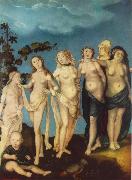 BALDUNG GRIEN, Hans The Seven Ages of Woman ww oil painting reproduction